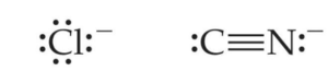 chloride and cyanide Lewis dot structures